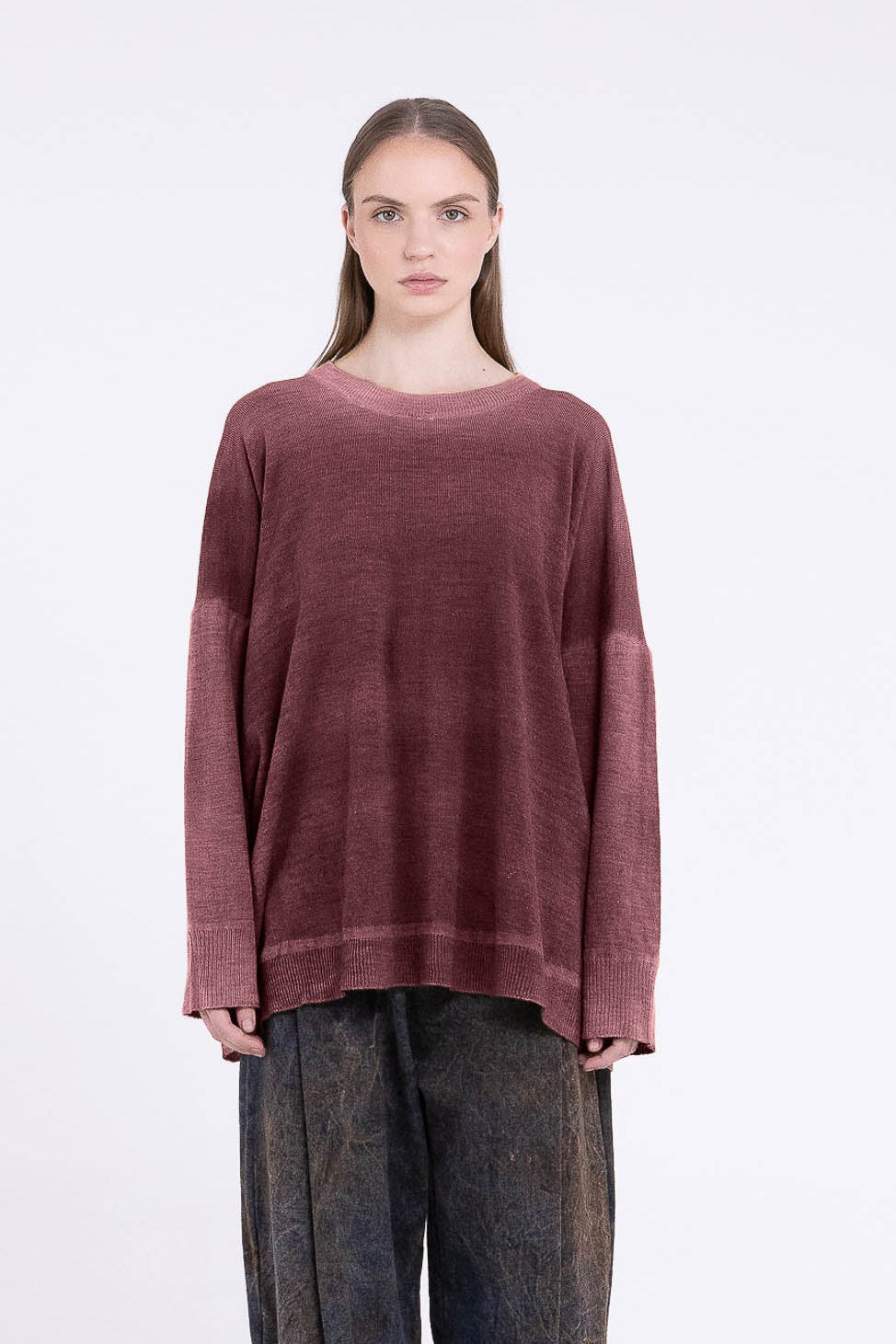 S400 - CREW NECK MAXI SWEATER