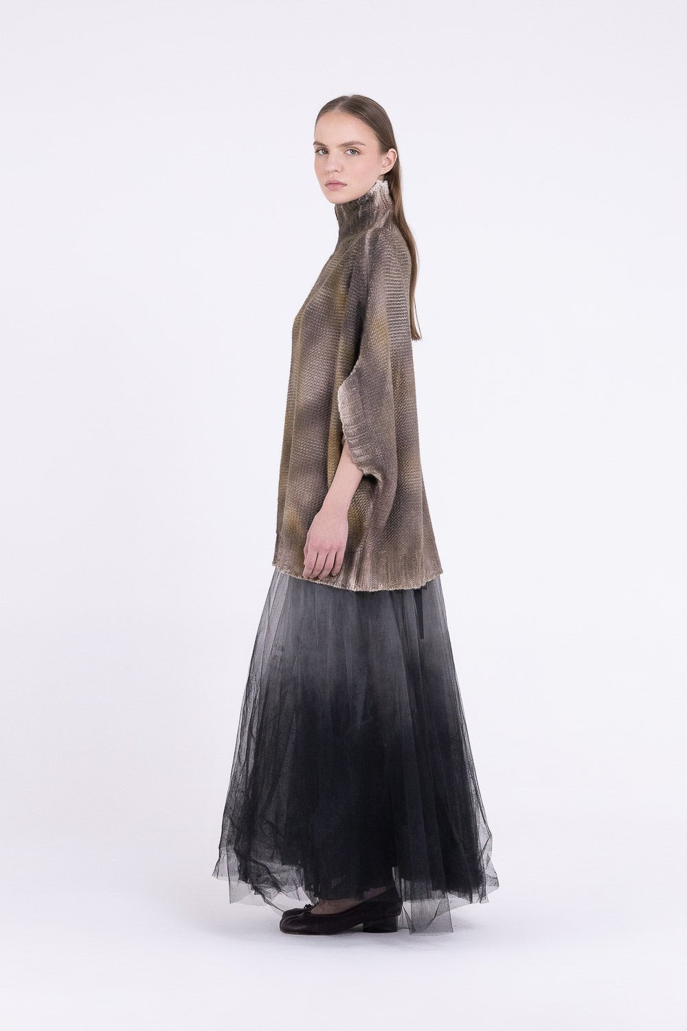 S397 - REVERSIBLE BOXY MAXI SWEATER