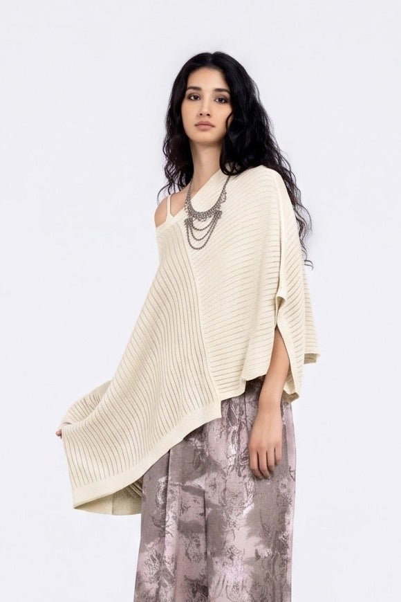 S512/NP - Asymmetrical Knit Top