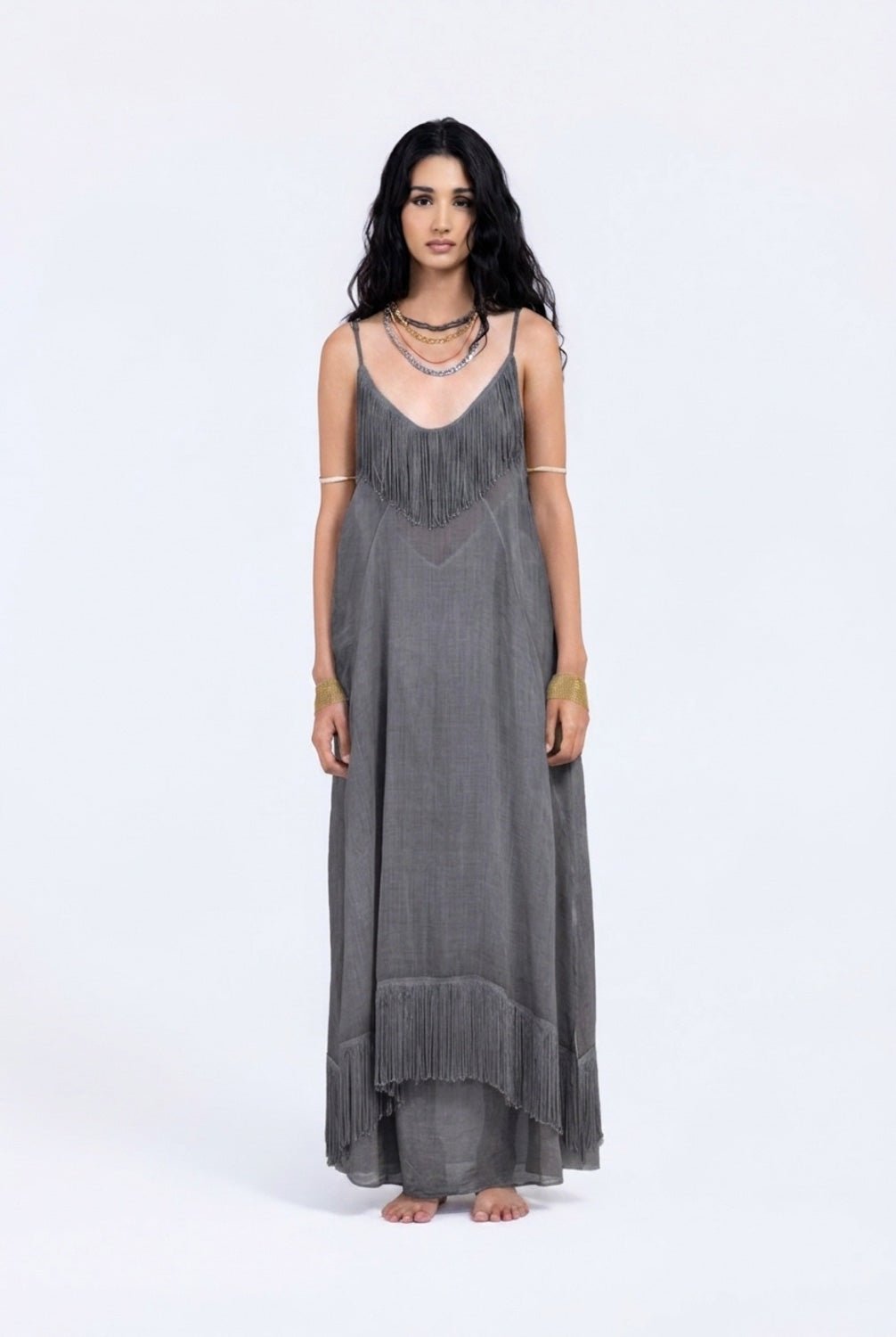 S531 - Viscose-silk Slip Dress
