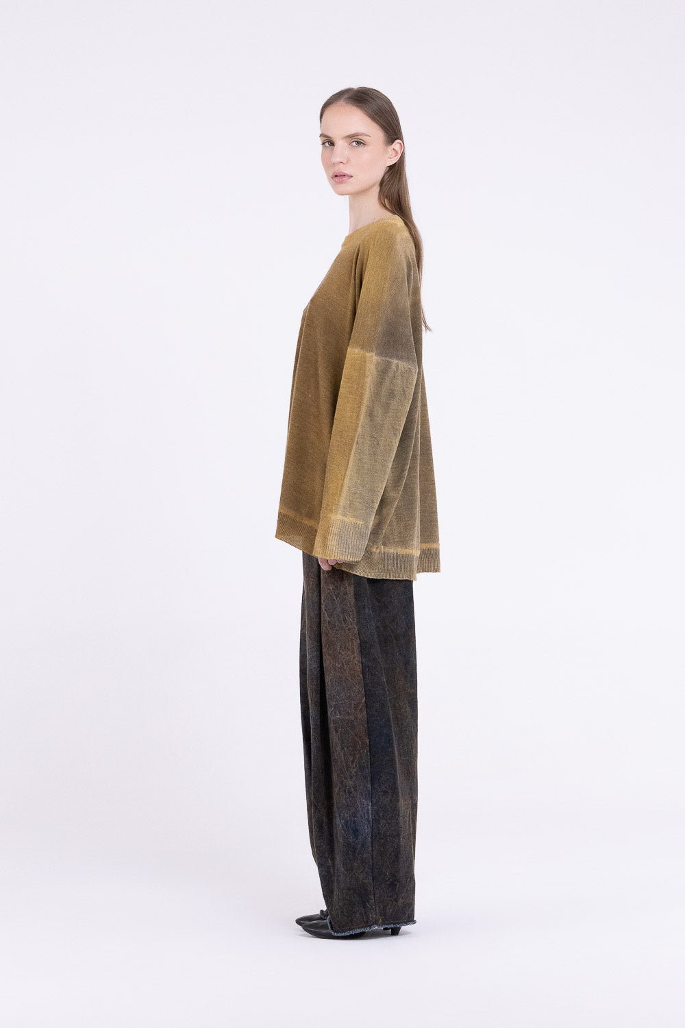 S400 - CREW NECK MAXI SWEATER