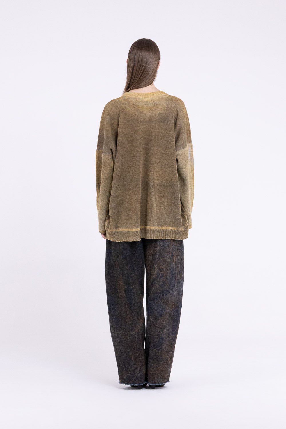 S400 - CREW NECK MAXI SWEATER