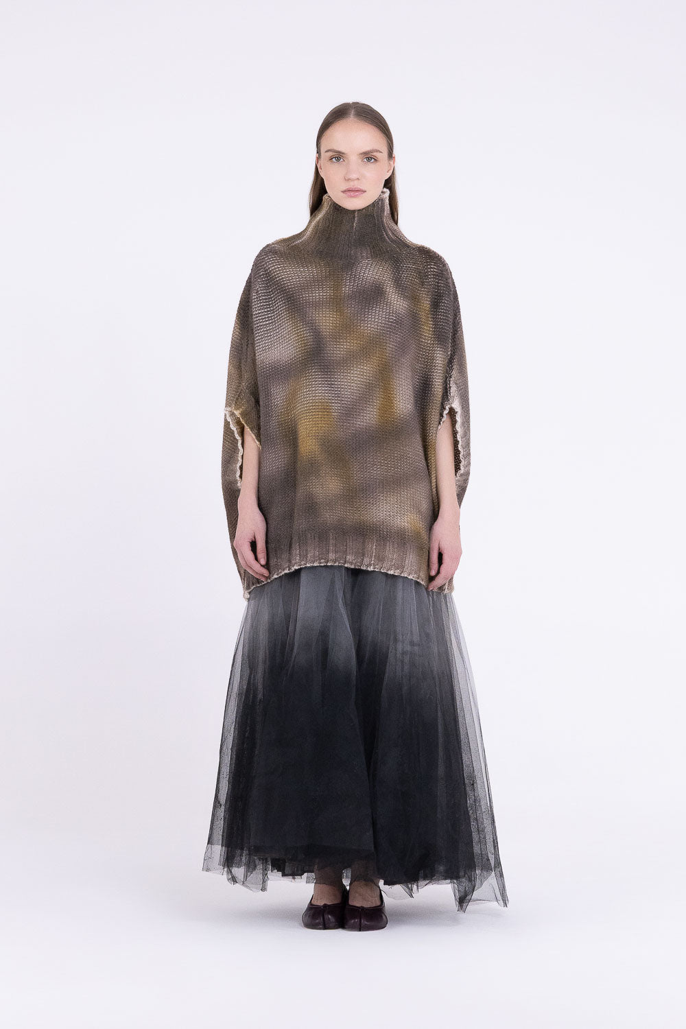 S397 - REVERSIBLE BOXY MAXI SWEATER