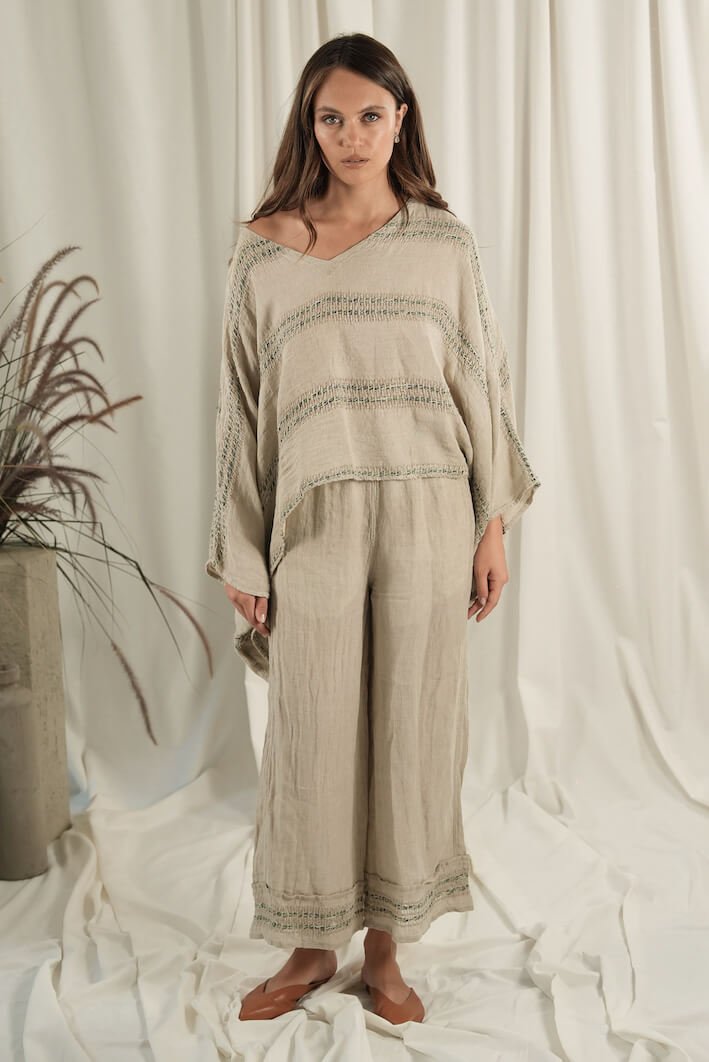 CAMICIA WAVE - Posidonia Green