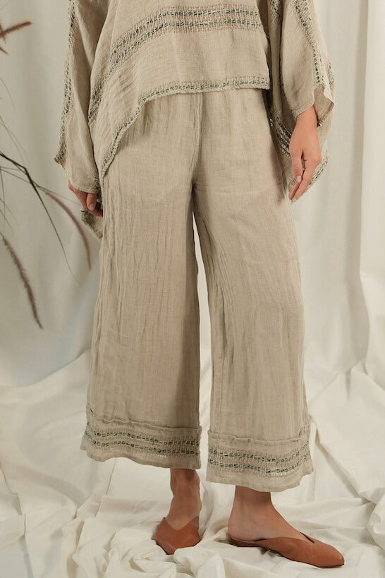 PANTALONE BAGNATO - Posidonia Green