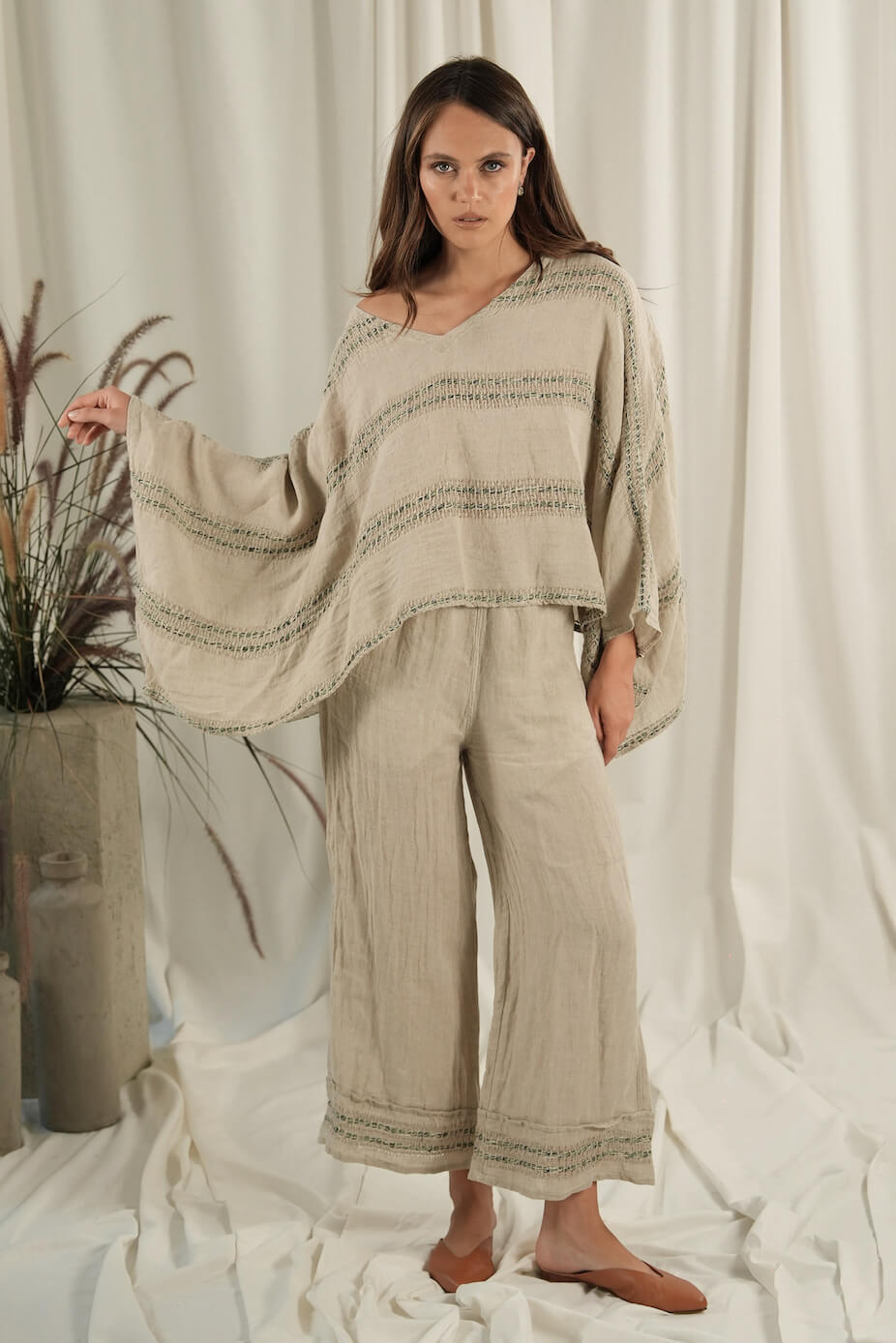 PANTALONE BAGNATO - Posidonia Green