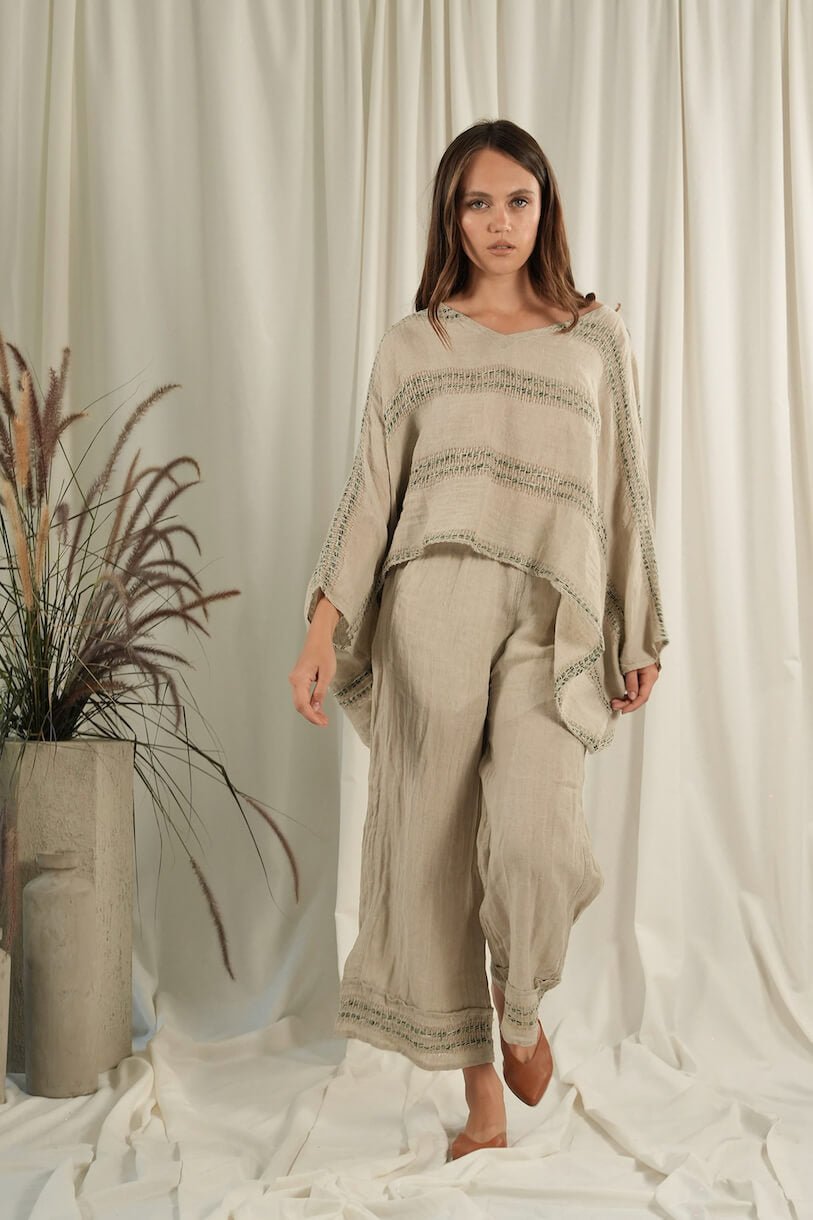 PANTALONE BAGNATO - Posidonia Green