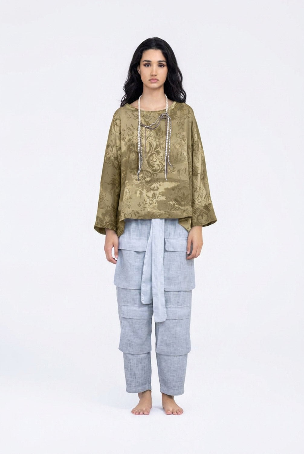 S596 - Dropped Sleeve T-Shirt