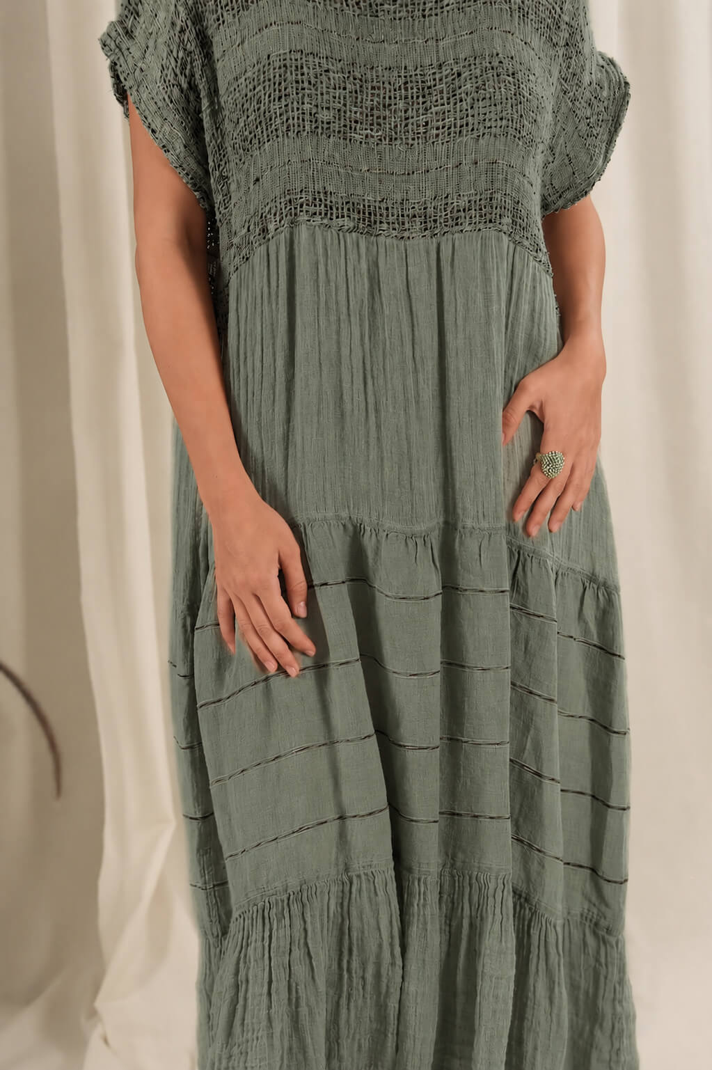VESTITO BOTTICELLI - Anfibia Brown