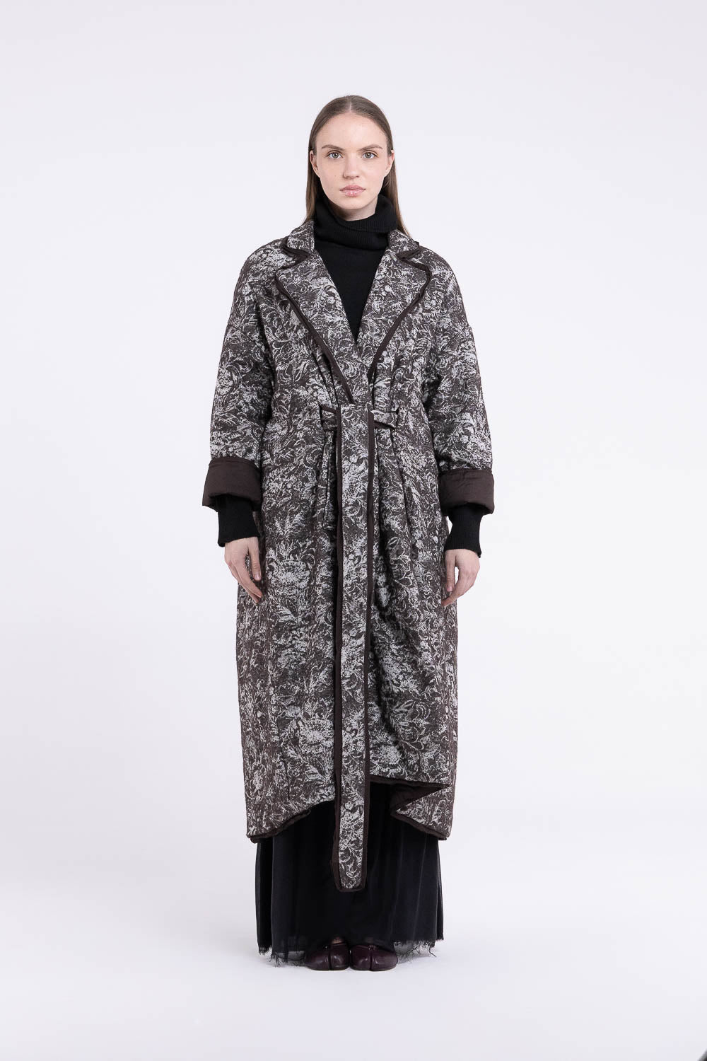 S413 - Jacquard Coat